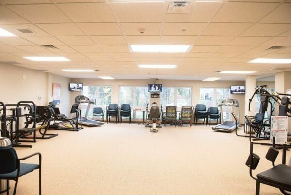 Exercise and physical therapy room at Cahaba Ridge Retirement Community