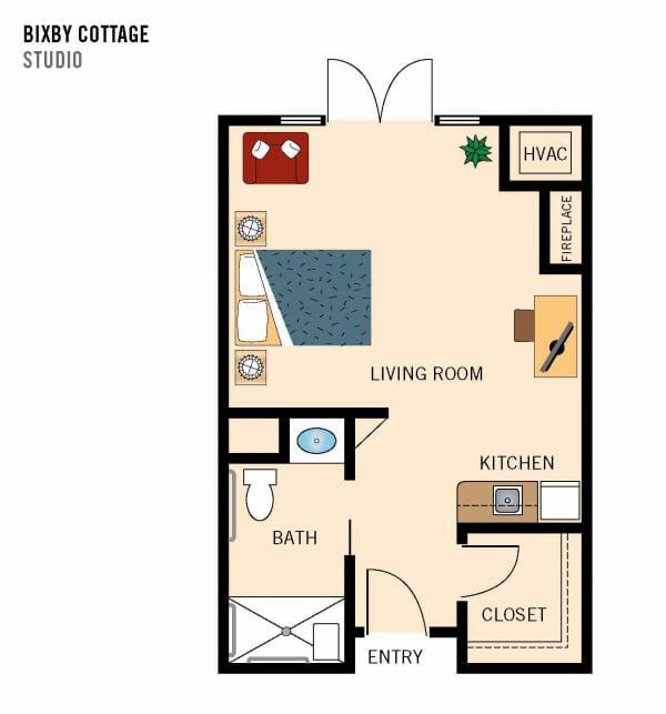 The Cottages of Carmel floor plan 1