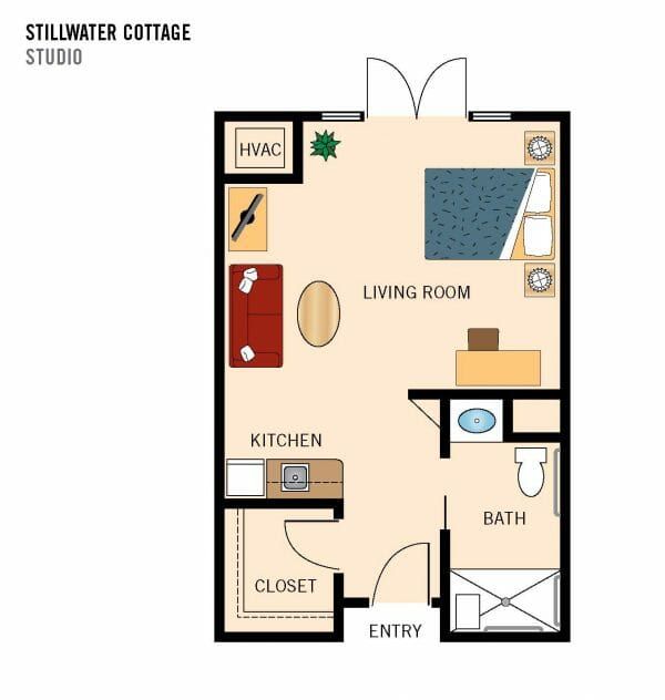 The Cottages of Carmel Floor Plan