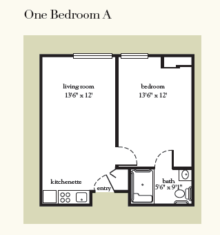 Atria Greenridge Place onde bedroom floor plan