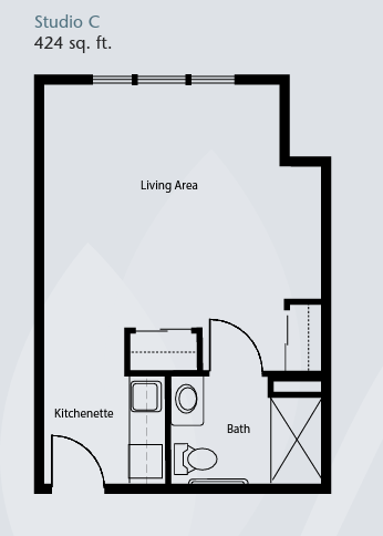 Brookdale Redmond floor plan 3