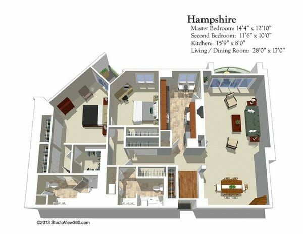 The Stratford Hampshire floor plan
