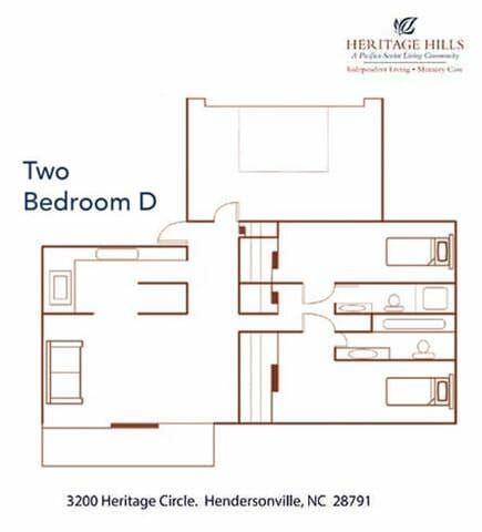 Pacifica Senior Living Heritage Hills hawthorne floor plan