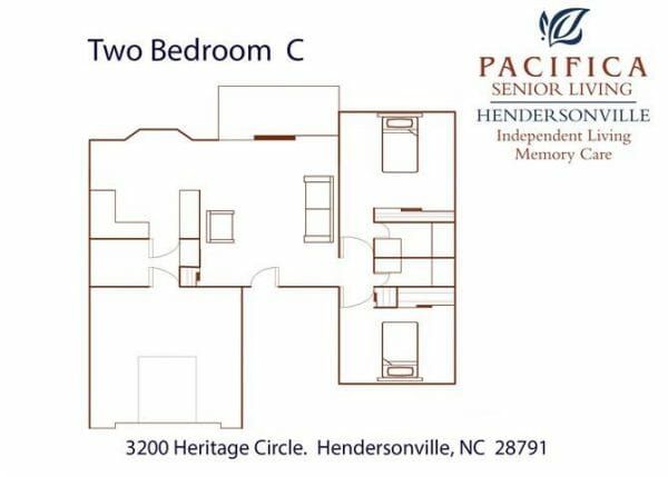Pacifica Senior Living Heritage Hills hazelwood floor plan