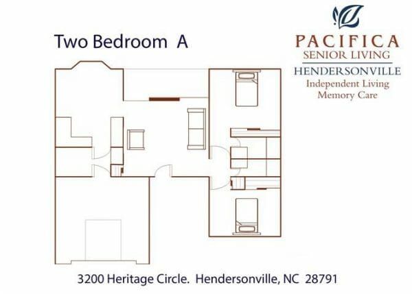 Pacifica Senior Living Heritage Hills heather floor plan