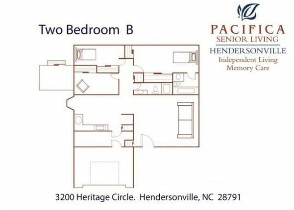 Pacifica Senior Living Heritage Hills hickory floor plan