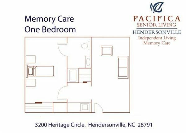 Pacifica Senior Living Heritage Hills honeysuckle floor plan