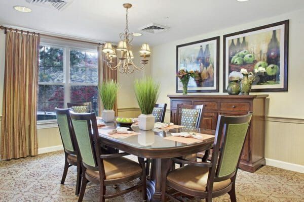 Private Dining Area at Sunrise of Mission Viejo