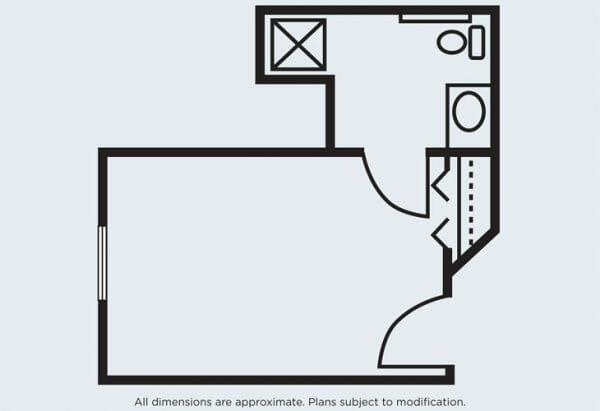 LakeView Estates MC studio floor plan