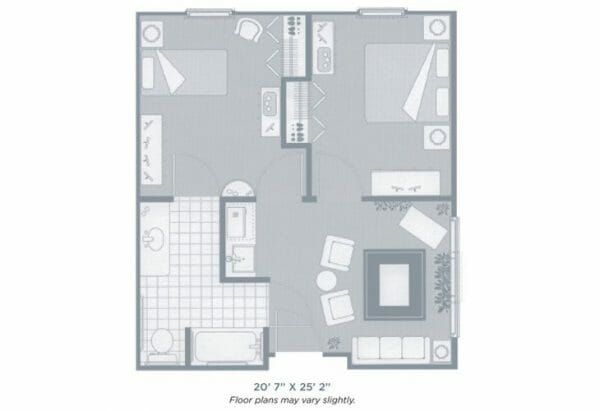 Morningside of Auburn AL 2 bedroom floor plan