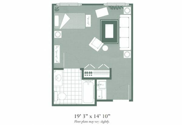 Morningside of Decatur studio floor plan