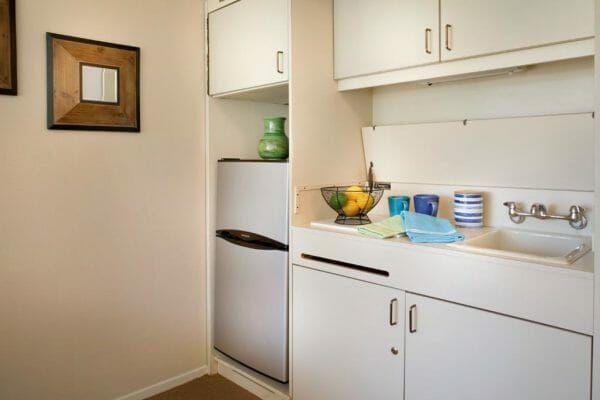 Kitchenette in Model Apartment at Sunrise at Sterling Canyon