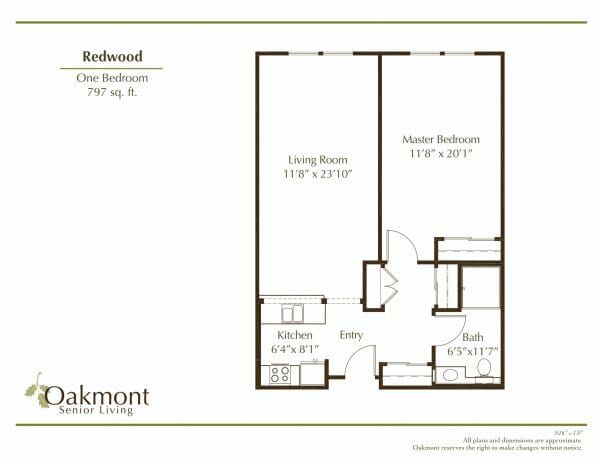 Oakmont of Roseville Redwood floor plan