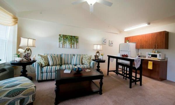 Living Area in Model Apartment at The Palms at Bonaventure