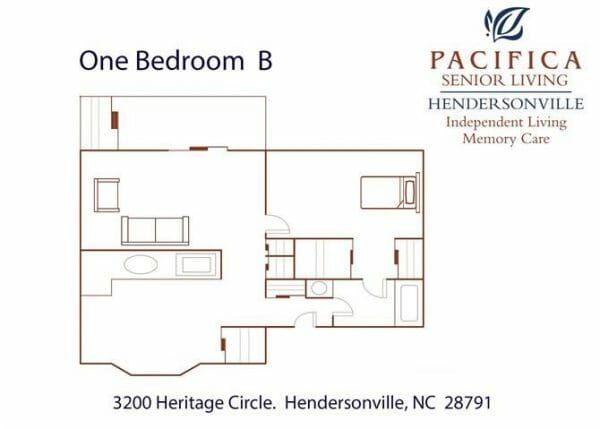 Pacifica Senior Living Heritage Hills trillium floor plan