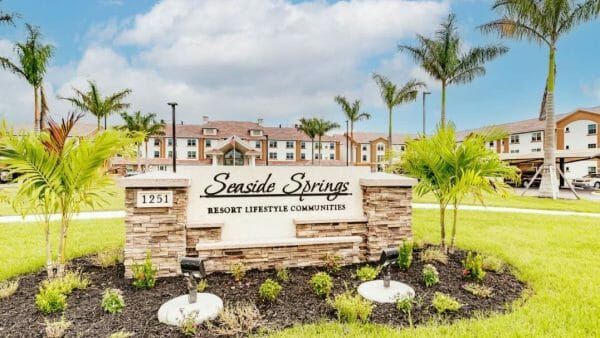 Resort Lifestyle Communities Seaside Springs Retirement entrance
