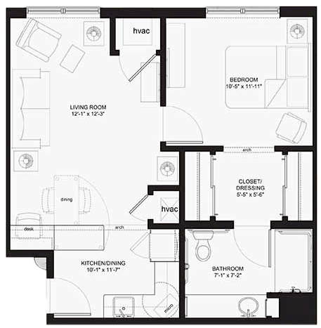 Franklin Park Alamo Heights Assisted Living floor plan 2