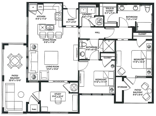 Franklin Park Alamo Heights Independent Living floor plan 3