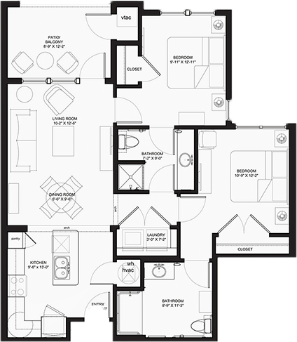 Franklin Park Alamo Heights Independent Living floor plan 5