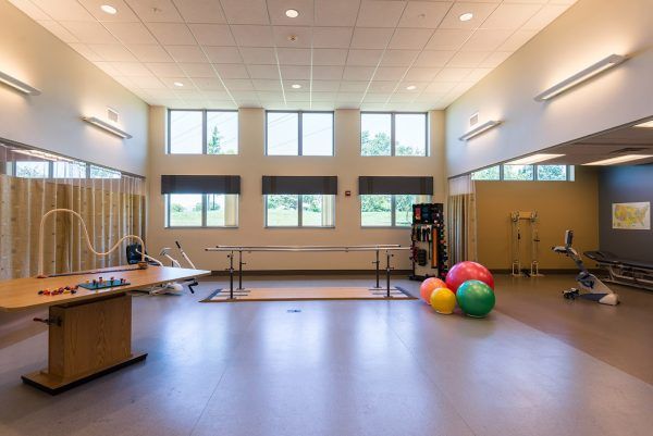 Rehabilitation equipment in Altenheim Family-first Senior Living's therapy gym