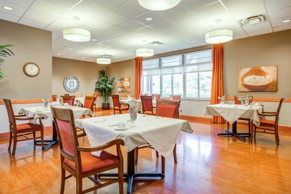 Arlington Place Health Campus' dining room