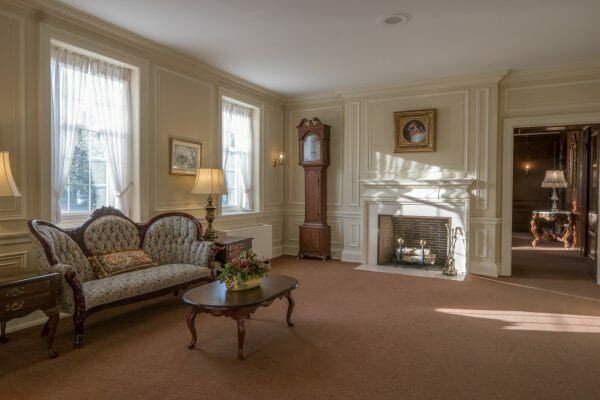 A sitting room at The Evergreens