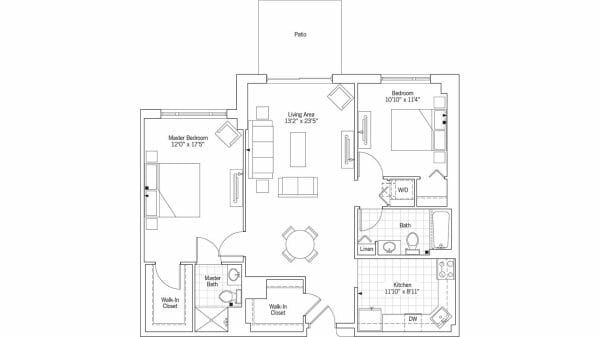 Cedar Crest Senior Living floor plan 10 - Oxford