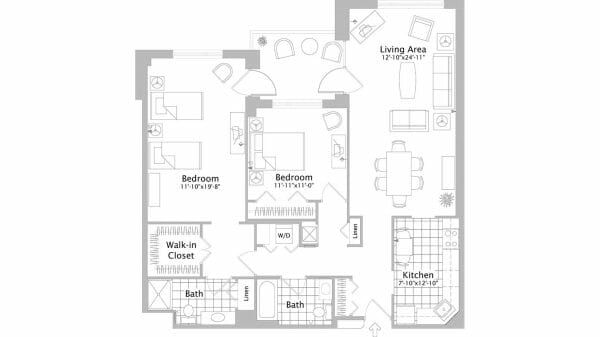Cedar Crest Senior Living floor plan 11 - Manchester