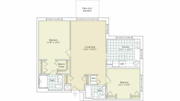 Cedar Crest Senior Living floor plan 9 - Jackson