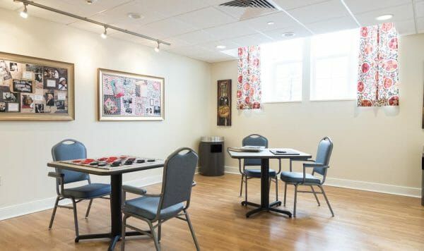Artis Senior Living of Princeton Junction's game and activity room