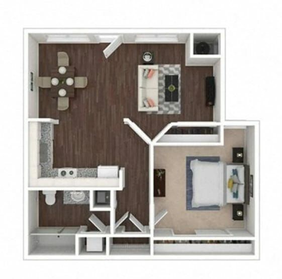 Court Senior Apartments floor plan 2