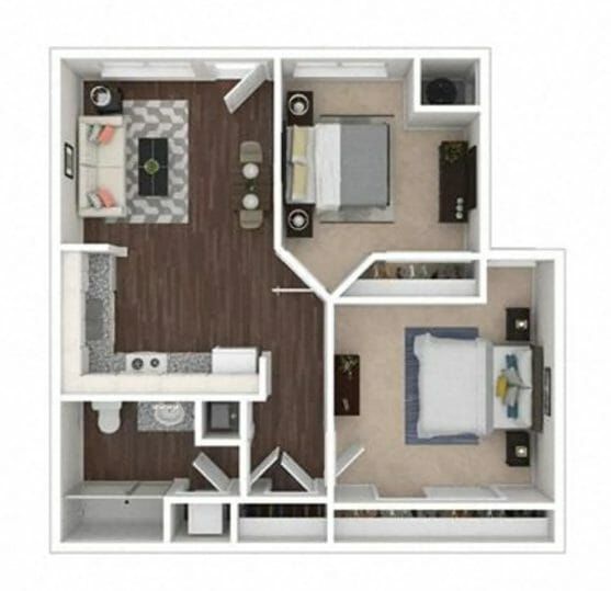 Court Senior Apartments floor plan 3
