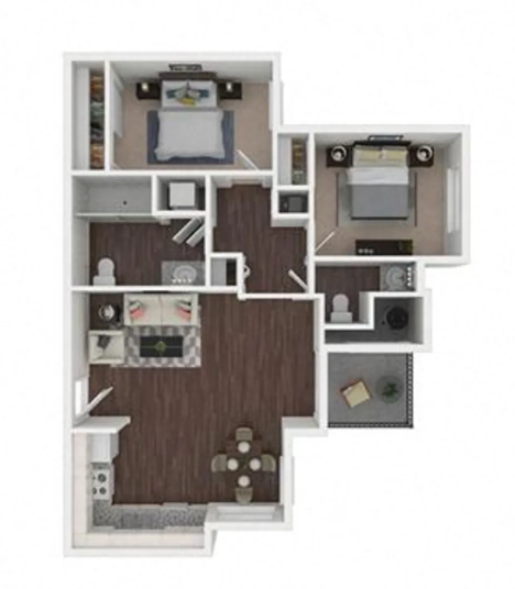 Court Senior Apartments floor plan 4